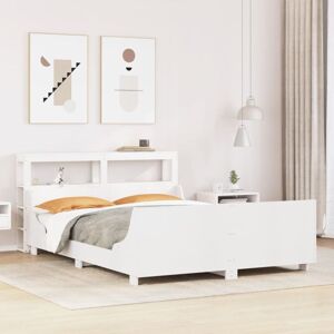 Vidaxl - Bed Frame without Mattress White 120x190 cm Small Double Solid Wood Pine Vidaxl - Bed Frame without Mattress White 120x190 cm Small Double Solid Wood Pine