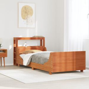 Vidaxl - Bed Frame without Mattress Wax Brown 90x190 cm Single Solid Wood Pine Vidaxl - Bed Frame without Mattress Wax Brown 90x190 cm Single Solid Wood Pine