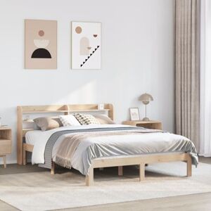 Bed Frame with Headboard without Mattress 120x190 cm Small Double vidaXL Bed Frame with Headboard without Mattress 120x190 cm Small Double vidaXL