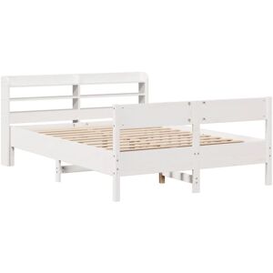 Bed Frame without Mattress White 140x190 cm Solid Wood Pine Vidaxl Bed Frame without Mattress White 140x190 cm Solid Wood Pine Vidaxl
