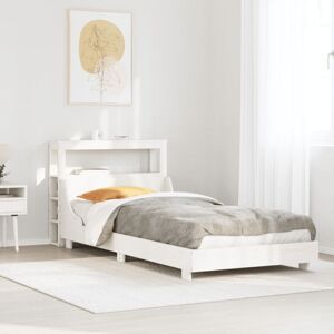 Vidaxl - Bed Frame without Mattress White 90x200 cm Solid Wood Pine Vidaxl - Bed Frame without Mattress White 90x200 cm Solid Wood Pine