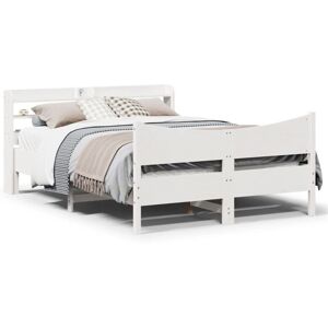 Bed Frame with Headboard White 160x200 cm Solid Wood Pine Vidaxl Bed Frame with Headboard White 160x200 cm Solid Wood Pine Vidaxl