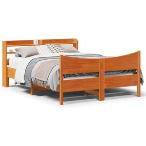 Bed Frame with Headboard Wax Brown 160x200 cm Solid Wood Pine Vidaxl Bed Frame with Headboard Wax Brown 160x200 cm Solid Wood Pine Vidaxl