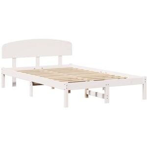 Bed Frame with Headboard White 120 x 200 cm Solid Pine wood Vidaxl Bed Frame with Headboard White 120 x 200 cm Solid Pine wood Vidaxl