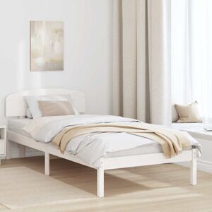 VidaXl White Solid Pine Bed Frame - Bed VidaXl White Solid Pine Bed Frame - Bed
