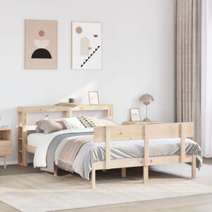 Vidaxl - Bed Frame without Mattress 120x190 cm Small Double Solid Wood Pine Vidaxl - Bed Frame without Mattress 120x190 cm Small Double Solid Wood Pine