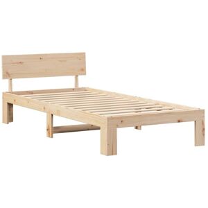 vidaXL Solid Pine Wood Bed Frame - Modern, Storage, Easy Assembly vidaXL Solid Pine Wood Bed Frame - Modern, Storage, Easy Assembly