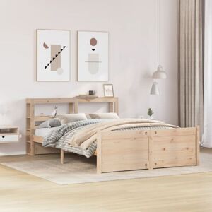 Bed Frame with Headboard without Mattress 140x190 cm vidaXL Bed Frame with Headboard without Mattress 140x190 cm vidaXL