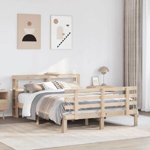 Bed Frame with Headboard without Mattress 140x200 cm vidaXL Bed Frame with Headboard without Mattress 140x200 cm vidaXL