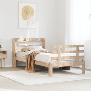 Bed Frame with Headboard without Mattress 90x190 cm Single vidaXL Bed Frame with Headboard without Mattress 90x190 cm Single vidaXL