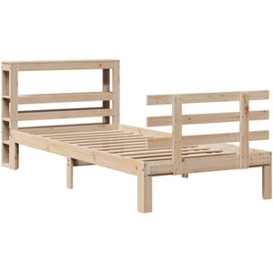 Bed Frame with Headboard without Mattress 75x190 cm Small Single Vidaxl Bed Frame with Headboard without Mattress 75x190 cm Small Single Vidaxl