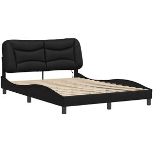 Bed Frame with led without Mattress 'Hvar' Black 140x200 cm Vidaxl Bed Frame with led without Mattress 'Hvar' Black 140x200 cm Vidaxl