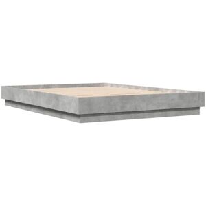 Vidaxl - Bed Frame with led without Mattress Concrete Grey 160x200 cm Vidaxl - Bed Frame with led without Mattress Concrete Grey 160x200 cm