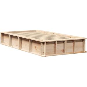 Bed Frame with Storage Brown 100 x 200 cm Wood Vidaxl Bed Frame with Storage Brown 100 x 200 cm Wood Vidaxl