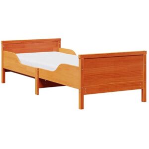 Bed Frame with Mattress Wax Brown 80 x 200 cm Solid Pine Wood vidaXL Bed Frame with Mattress Wax Brown 80 x 200 cm Solid Pine Wood vidaXL
