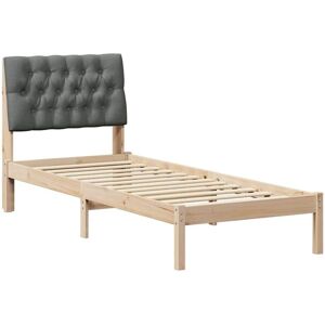 Bed Frame with Upholstered Headboard Brown 80 x 200 cm vidaXL Bed Frame with Upholstered Headboard Brown 80 x 200 cm vidaXL