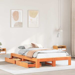 vidaXL Bed Frame Double Pine Wood - Bed Type vidaXL Bed Frame Double Pine Wood - Bed Type
