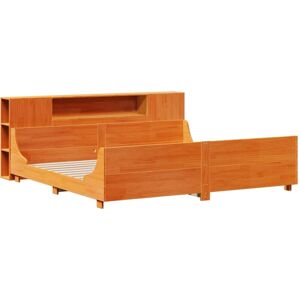 Vidaxl - Bed Frame without Mattress Wax Brown 180x200 cm Super King Solid Wood Pine Vidaxl - Bed Frame without Mattress Wax Brown 180x200 cm Super King Solid Wood Pine