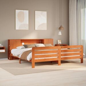 Bed Frame without Mattress Wax Brown 180x200 cm Super King Solid Wood Pine Vidaxl Bed Frame without Mattress Wax Brown 180x200 cm Super King Solid Wood Pine Vidaxl