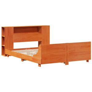 VidaXL Bed Frame - Solid Pinewood, Rustic, Space-Saving - Bed Frame VidaXL Bed Frame - Solid Pinewood, Rustic, Space-Saving - Bed Frame