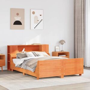 Bed Frame without Mattress Wax Brown 160x200 cm Solid Wood Pine Vidaxl Bed Frame without Mattress Wax Brown 160x200 cm Solid Wood Pine Vidaxl