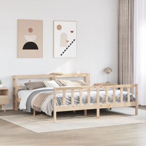 Bed Frame without Mattress 180x200 cm Super King Solid Wood Pine Vidaxl Bed Frame without Mattress 180x200 cm Super King Solid Wood Pine Vidaxl