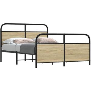 Vidaxl - Bed Frame Without Mattress 120x200 cm Sonoma Oak Engineered Wood Vidaxl - Bed Frame Without Mattress 120x200 cm Sonoma Oak Engineered Wood