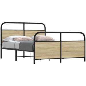 Bed Frame Without Mattress 120x190 cm Small Double Sonoma Oak Engineered Wood Vidaxl Bed Frame Without Mattress 120x190 cm Small Double Sonoma Oak Engineered Wood Vidaxl