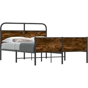 Bed Frame without Mattress 120x190 cm Sonoma Oak Engineered Wood Vidaxl Bed Frame without Mattress 120x190 cm Sonoma Oak Engineered Wood Vidaxl