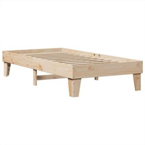 Bed Frame without Mattress 90x190 cm Single Solid Wood Pine Vidaxl Bed Frame without Mattress 90x190 cm Single Solid Wood Pine Vidaxl