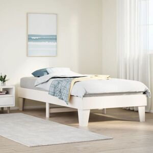 Bed Frame without Mattress White 100x200 cm Solid Wood Pine Vidaxl Bed Frame without Mattress White 100x200 cm Solid Wood Pine Vidaxl