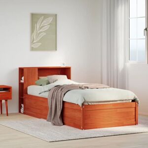 Vidaxl - Bed Frame without Mattress Wax Brown 75x190 cm Small Single Solid Wood Pine Vidaxl - Bed Frame without Mattress Wax Brown 75x190 cm Small Single Solid Wood Pine