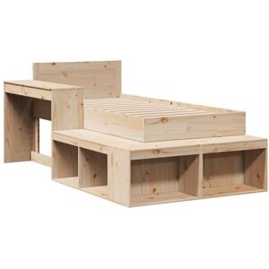 Bed Frame without Mattress 75x190 cm Small Single Solid Wood Pine vidaXL Bed Frame without Mattress 75x190 cm Small Single Solid Wood Pine vidaXL