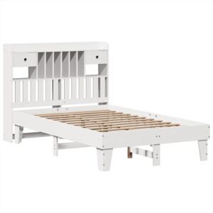Bed Frame without Mattress White 135x190 cm Solid Wood Pine Vidaxl Bed Frame without Mattress White 135x190 cm Solid Wood Pine Vidaxl