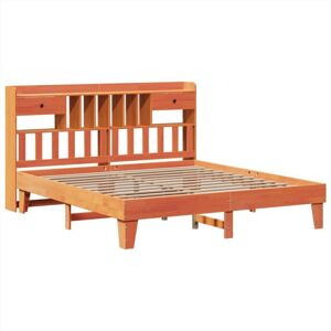 Bed Frame without Mattress Wax Brown 180x200 cm Super King Solid Wood Pine Vidaxl Bed Frame without Mattress Wax Brown 180x200 cm Super King Solid Wood Pine Vidaxl