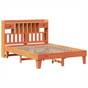 Bed Frame without Mattress Wax Brown 140x200 cm Solid Wood Pine Vidaxl Bed Frame without Mattress Wax Brown 140x200 cm Solid Wood Pine Vidaxl