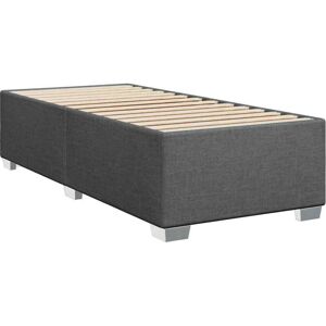 Bed Frame without Mattress Dark Grey Single Fabric Vidaxl Bed Frame without Mattress Dark Grey Single Fabric Vidaxl
