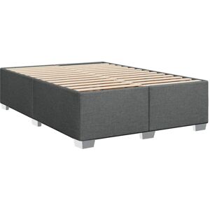 Bed Frame without Mattress Dark Grey Double Fabric Vidaxl Bed Frame without Mattress Dark Grey Double Fabric Vidaxl