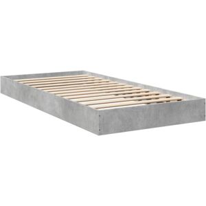 Bed Frame without Mattress Concrete Grey 75x190 cm Small Single Vidaxl Bed Frame without Mattress Concrete Grey 75x190 cm Small Single Vidaxl