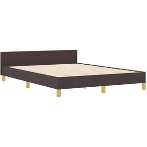 VidaXL Bed Frame - Dark Brown - 140x200 cm - Bed Frame VidaXL Bed Frame - Dark Brown - 140x200 cm - Bed Frame