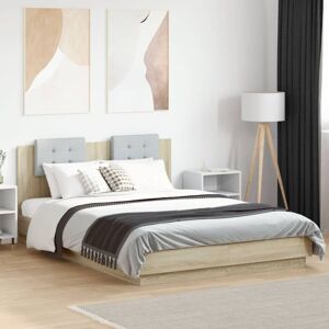 Bed Frame without Mattress Sonoma Oak 120x200 cm Vidaxl Bed Frame without Mattress Sonoma Oak 120x200 cm Vidaxl