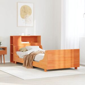 Vidaxl - Bed Frame without Mattress Wax Brown 75x190 cm Small Single Solid Wood Pine Vidaxl - Bed Frame without Mattress Wax Brown 75x190 cm Small Single Solid Wood Pine