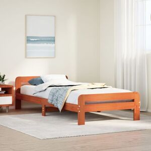 Bed Frame without Mattress Wax Brown 75x190 cm Small Single Solid Wood Pine Vidaxl Bed Frame without Mattress Wax Brown 75x190 cm Small Single Solid Wood Pine Vidaxl