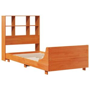Vidaxl - Bed Frame without Mattress Wax Brown 90x200 cm Solid Wood Pine Vidaxl - Bed Frame without Mattress Wax Brown 90x200 cm Solid Wood Pine