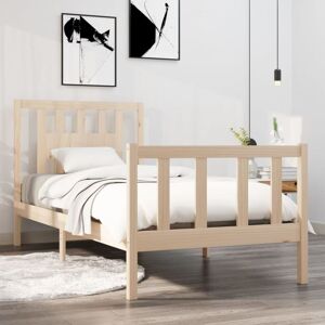 JINLEFU Bed Frame without Mattress Solid Wood 90x190 cm Single Single vidaXL JINLEFU Bed Frame without Mattress Solid Wood 90x190 cm Single Single vidaXL