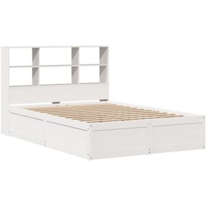 vidaXL Bed Frame 120x190 cm White Solid Pine Wood - Bed Base & Storage vidaXL Bed Frame 120x190 cm White Solid Pine Wood - Bed Base & Storage