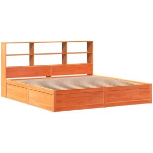 Bed Frame without Mattress Wax Brown 200x200 cm Solid Wood Pine Vidaxl Bed Frame without Mattress Wax Brown 200x200 cm Solid Wood Pine Vidaxl