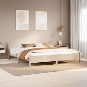 Bed Frame without Mattress 180x200 cm Super King Solid Wood Pine vidaXL Bed Frame without Mattress 180x200 cm Super King Solid Wood Pine vidaXL