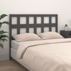 JINLEFU Bed Headboard Grey 205.5x4x100 cm Solid Wood Pine vidaXL JINLEFU Bed Headboard Grey 205.5x4x100 cm Solid Wood Pine vidaXL