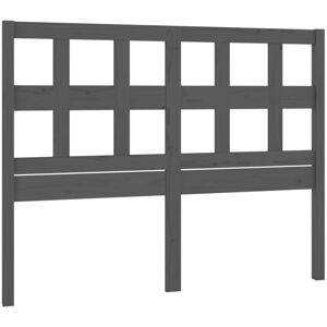 JINLEFU Bed Headboard Grey 155.5x4x100 cm Solid Wood Pine vidaXL JINLEFU Bed Headboard Grey 155.5x4x100 cm Solid Wood Pine vidaXL